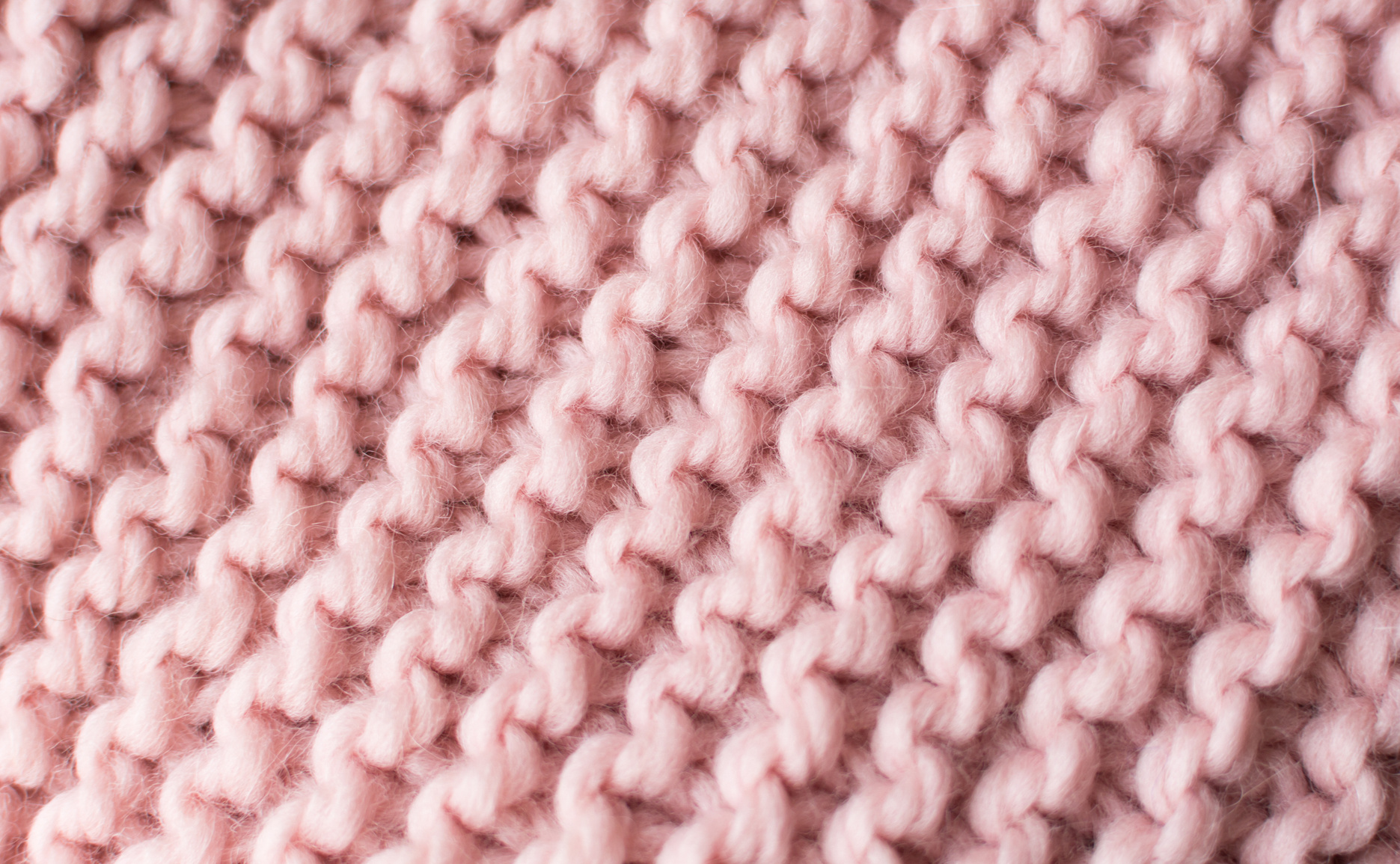 Garter stitch knit pattern